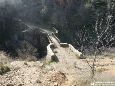 Cascadas del Aljibe - Sierra Norte de Guadalajara; la jarosa guadarrama viajes en octubre floracion 
